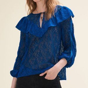NWT MAJE lipse lace blouse + camisole